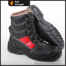 Geniune Leather Safety Boots with Fur and Steel Toe (SN5299)
